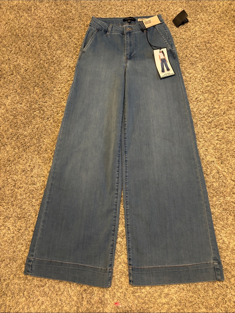 NWT BCBGeneration High Rise Wide Leg Trouser Jeans 27